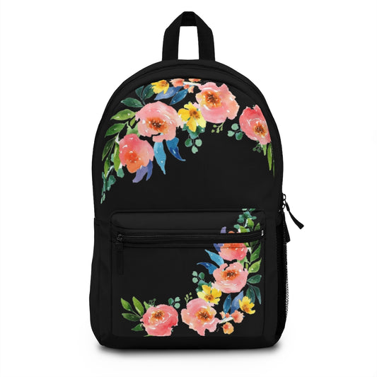 Watercolor Flower Backpack