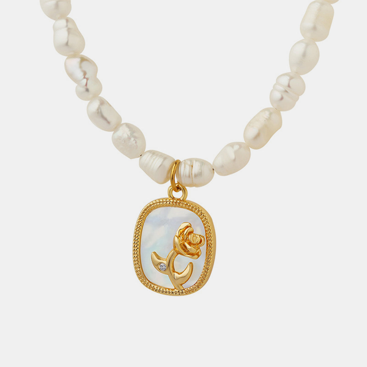 18K Gold-Plated Freshwater Pearl Necklace