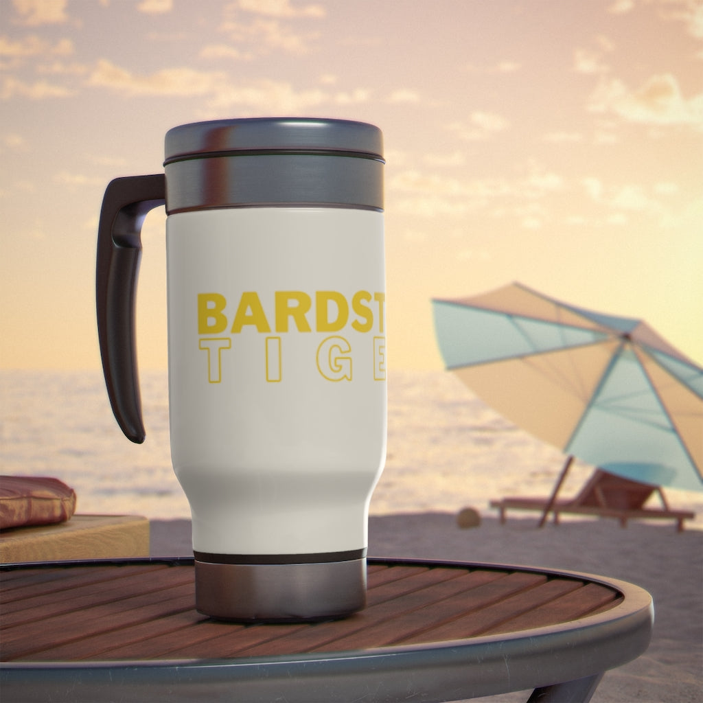 Bardstown Tigers Stainless Steel Travel Mug with Handle, 14oz