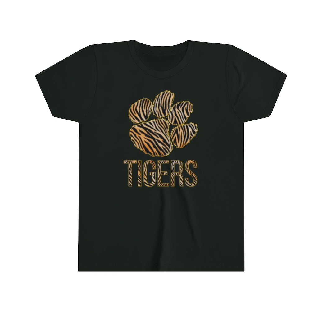 Youth Tiger Tee with Paw Print