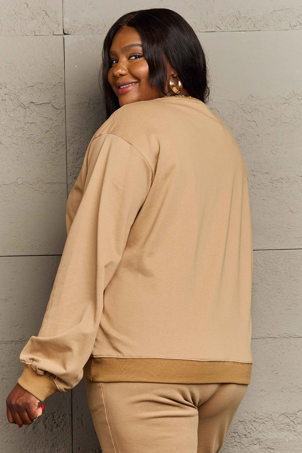 Game Day Simply Love Full Size Drop Shoulder Graphic Sweatshirt