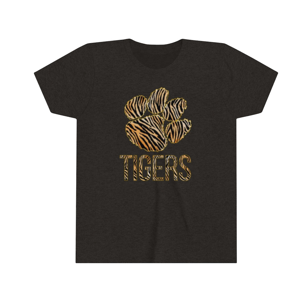 Youth Tiger Tee with Paw Print