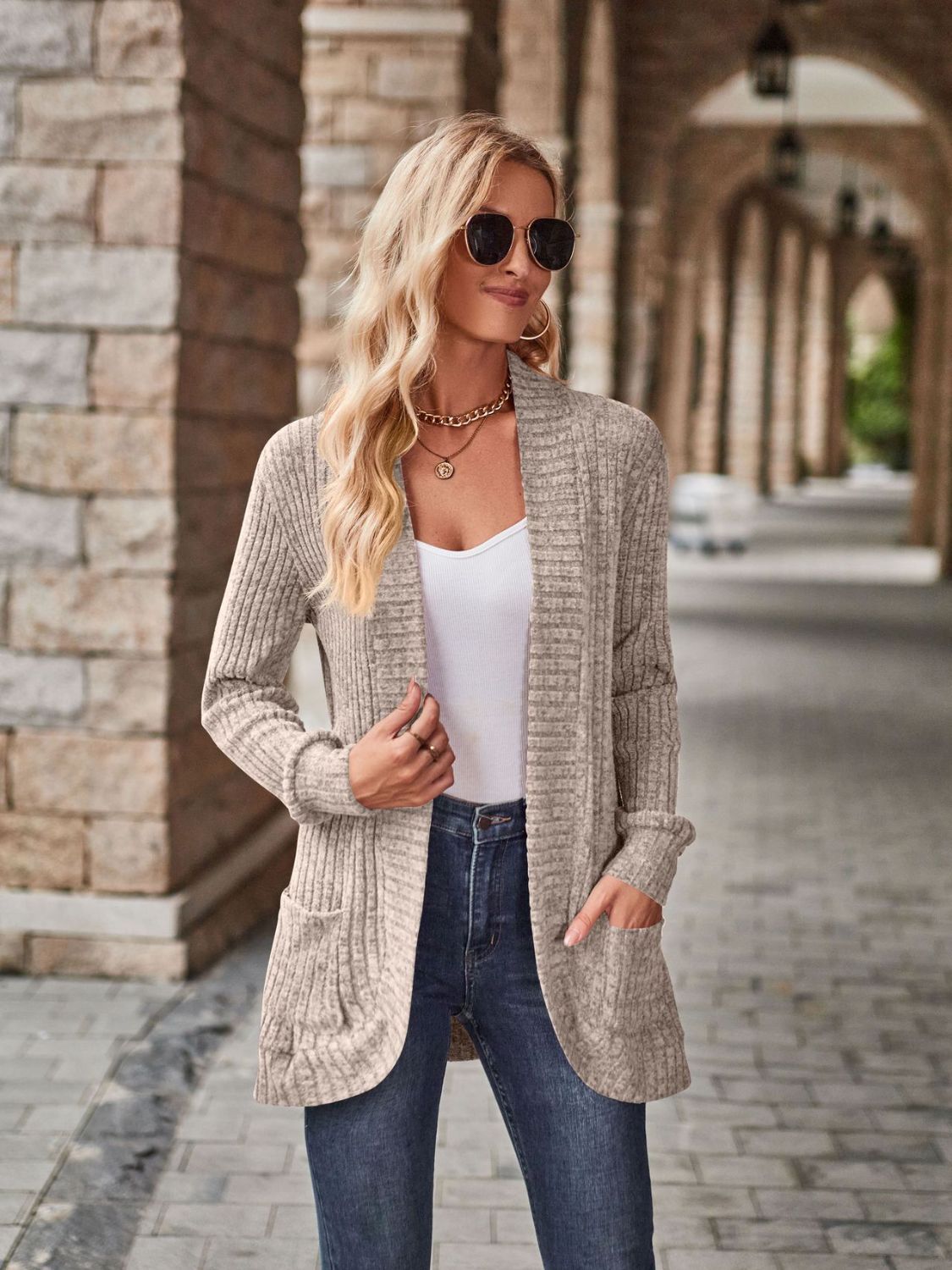 Lamy Open Front Cardigan with Pockets