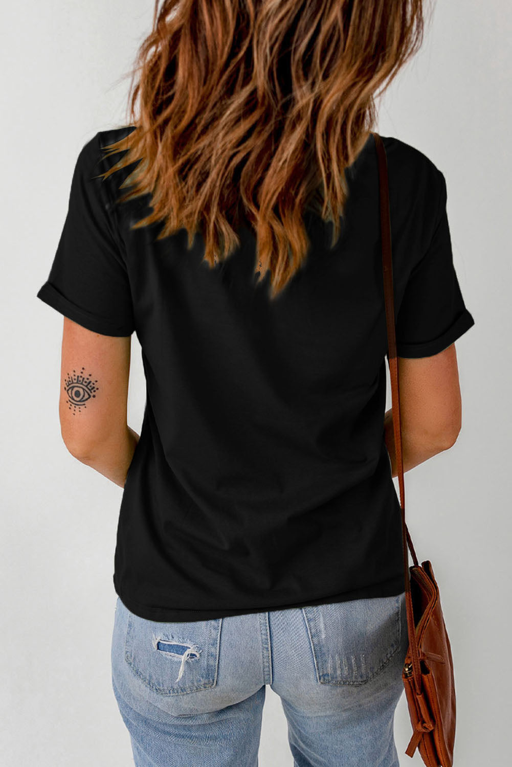ROCK & ROLL Slogan Graphic Short Sleeve T-Shirt