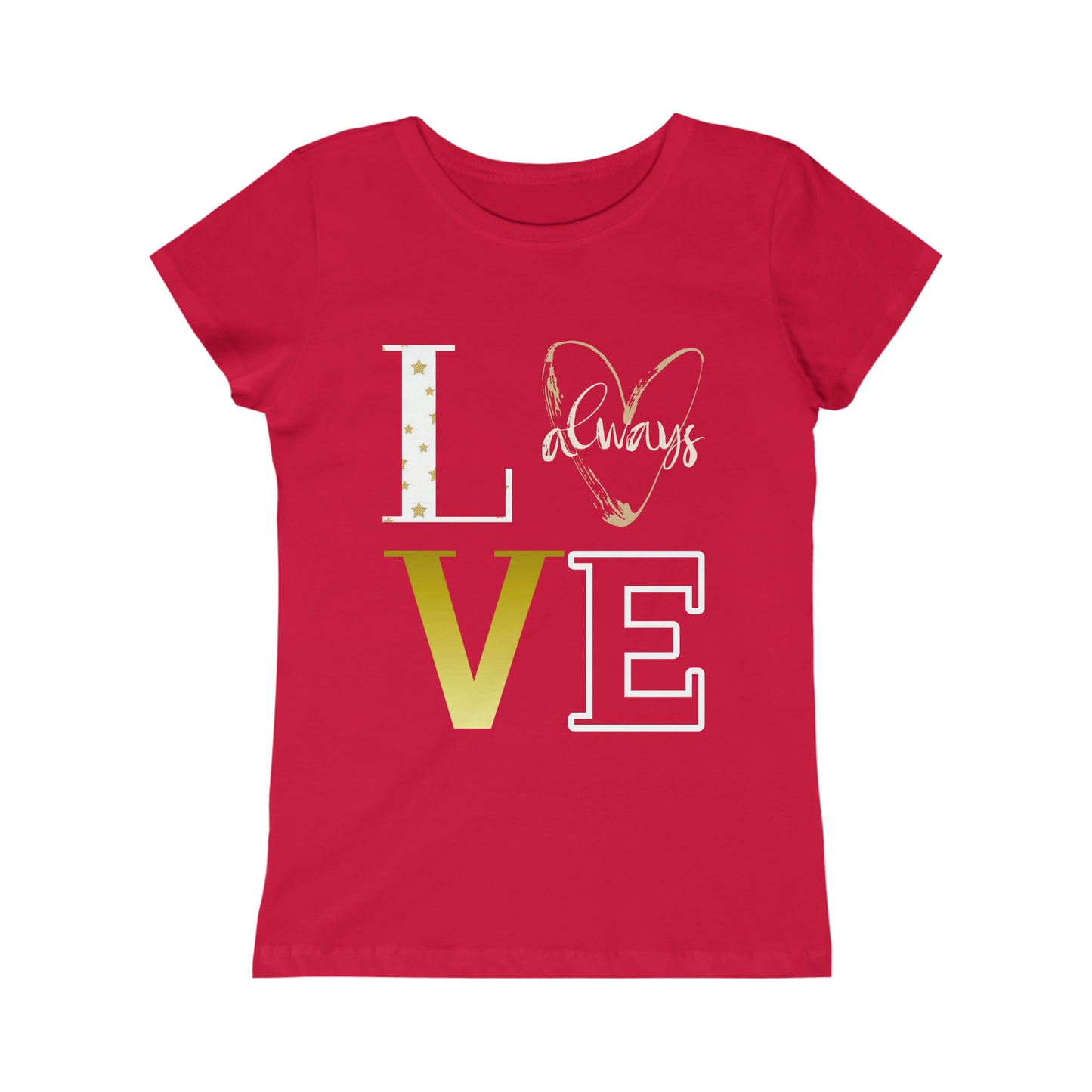 Girls Princess Love Always Tee