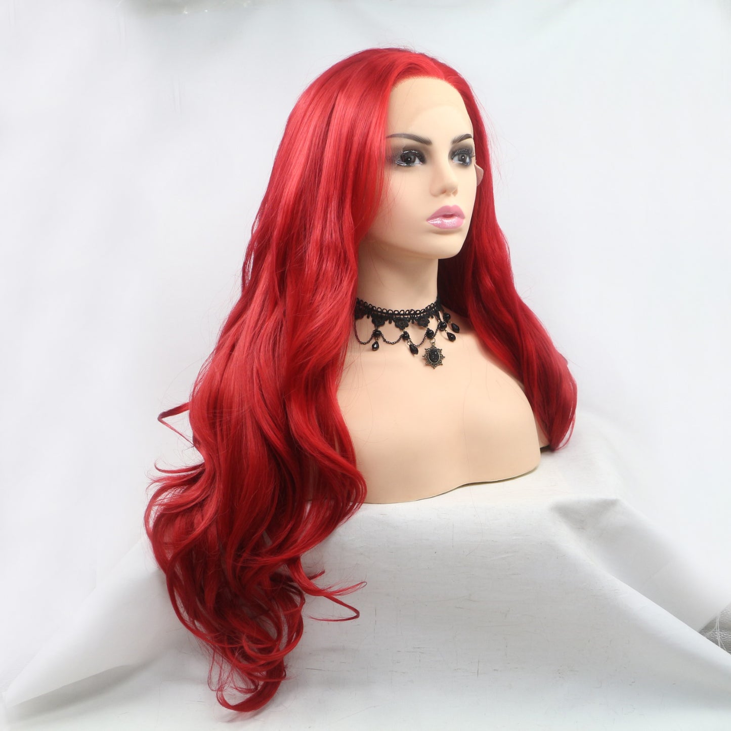 SHOMI 13*3" Lace Front Wigs Synthetic Long Wavy 24" 130% Density