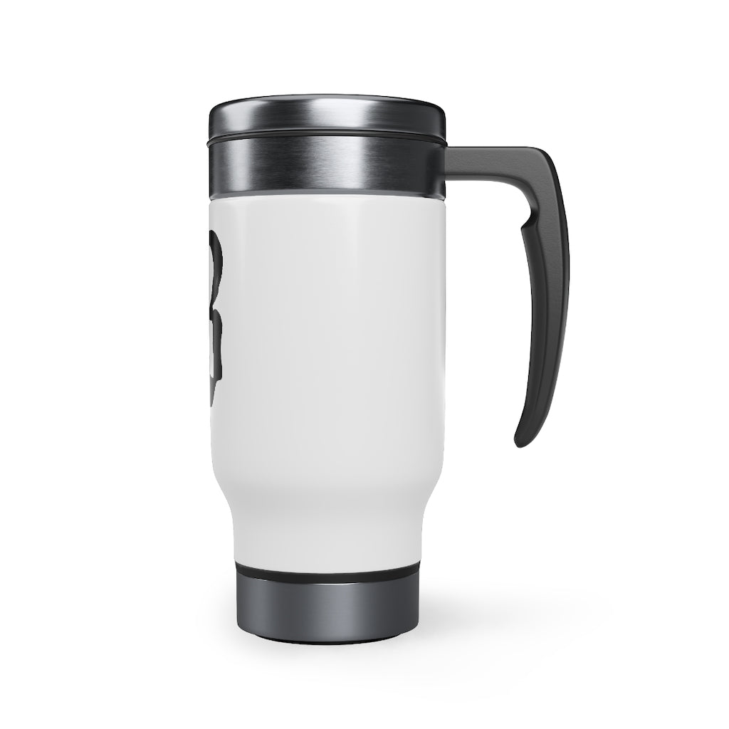 Bardstown "B" Stainless Steel Travel Mug with Handle, 14oz