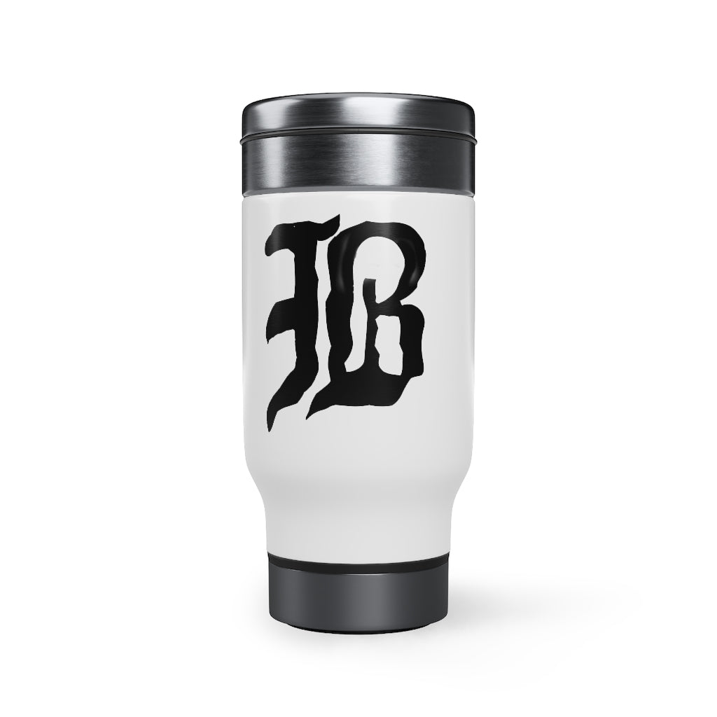 Bardstown "B" Stainless Steel Travel Mug with Handle, 14oz