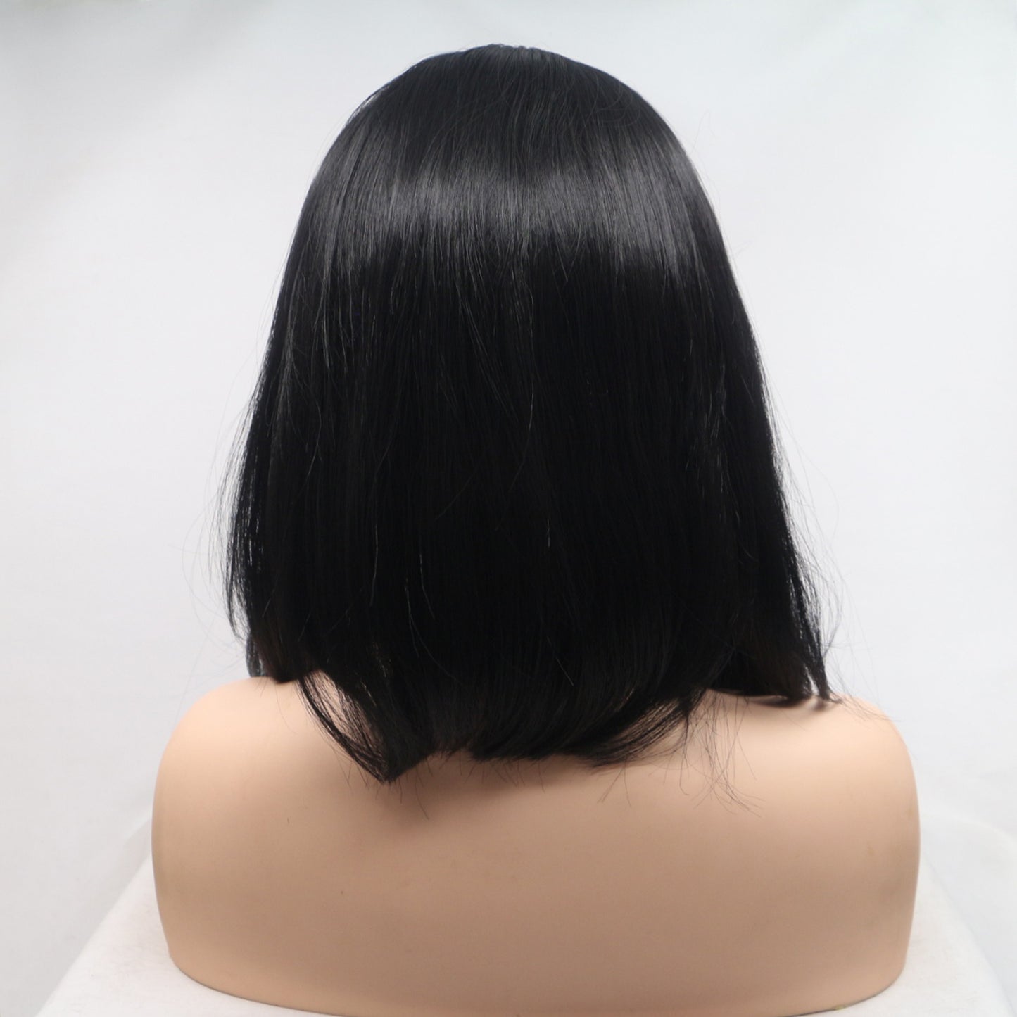 SHOMI 13*3" Lace Front Wigs Synthetic Mid-length Straight 12" 130% Density