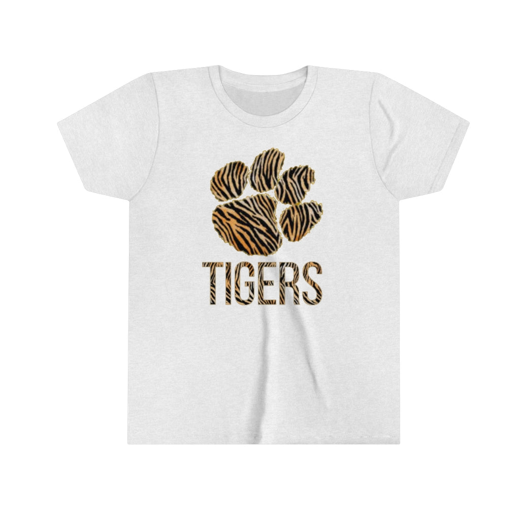 Youth Tiger Tee with Paw Print