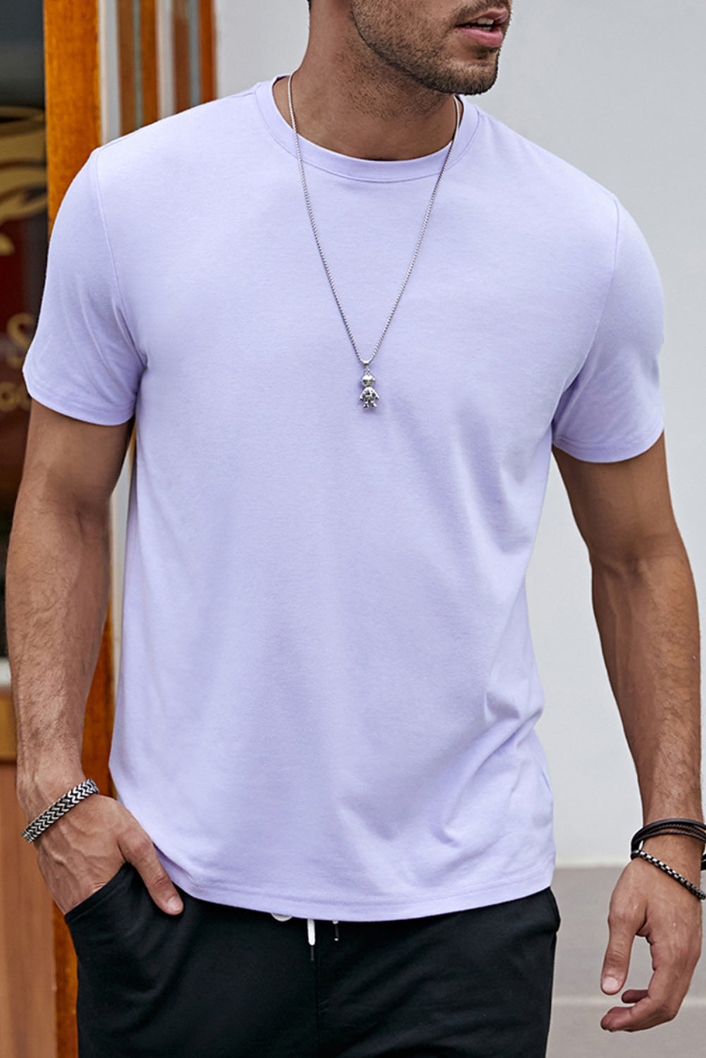 Round Neck Short Sleeve Tee