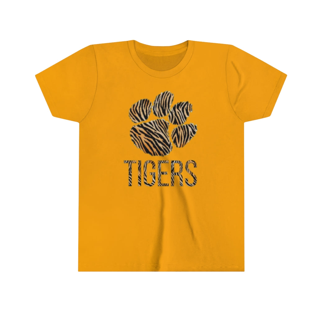 Youth Tiger Tee with Paw Print