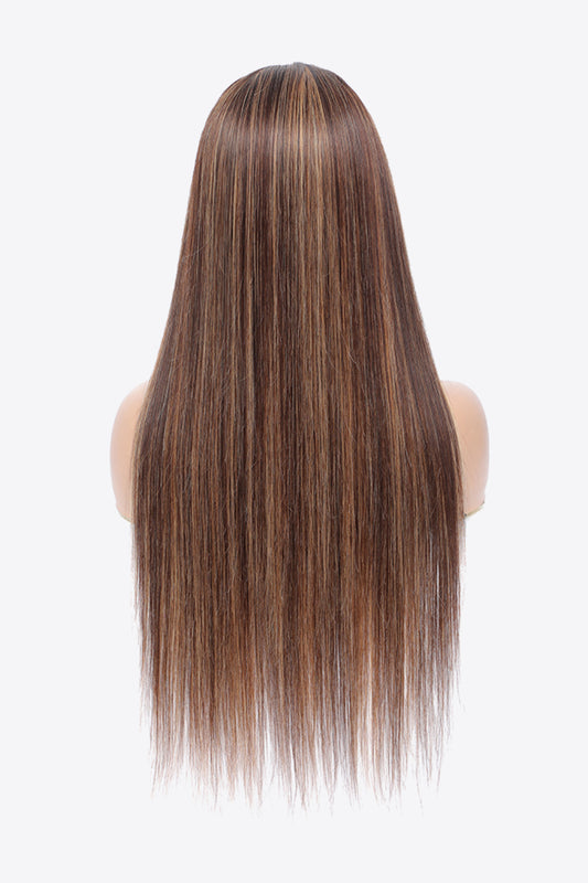 R.D.L. 18" 160g  Highlight Ombre #P4/27 13x4 Lace Front Wigs Human Virgin Hair 150% Density