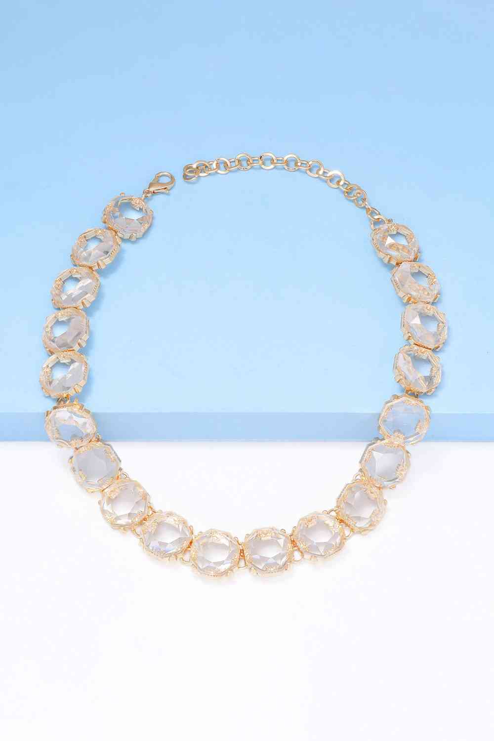 Zinc Alloy Resin Necklace