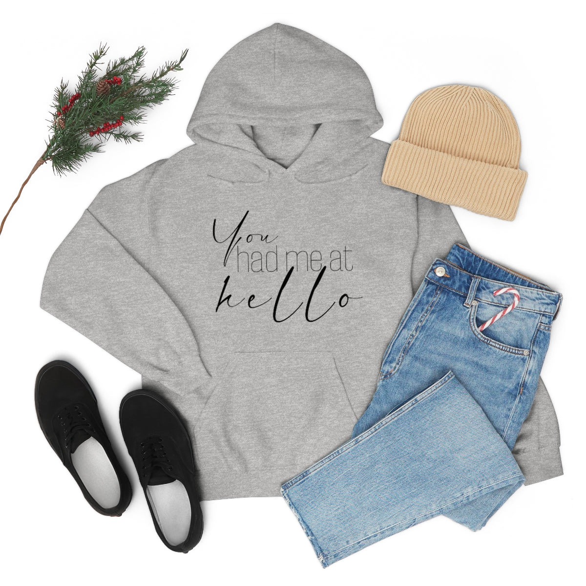 "You Had Me At Hello' Adult Unisex Hoodie