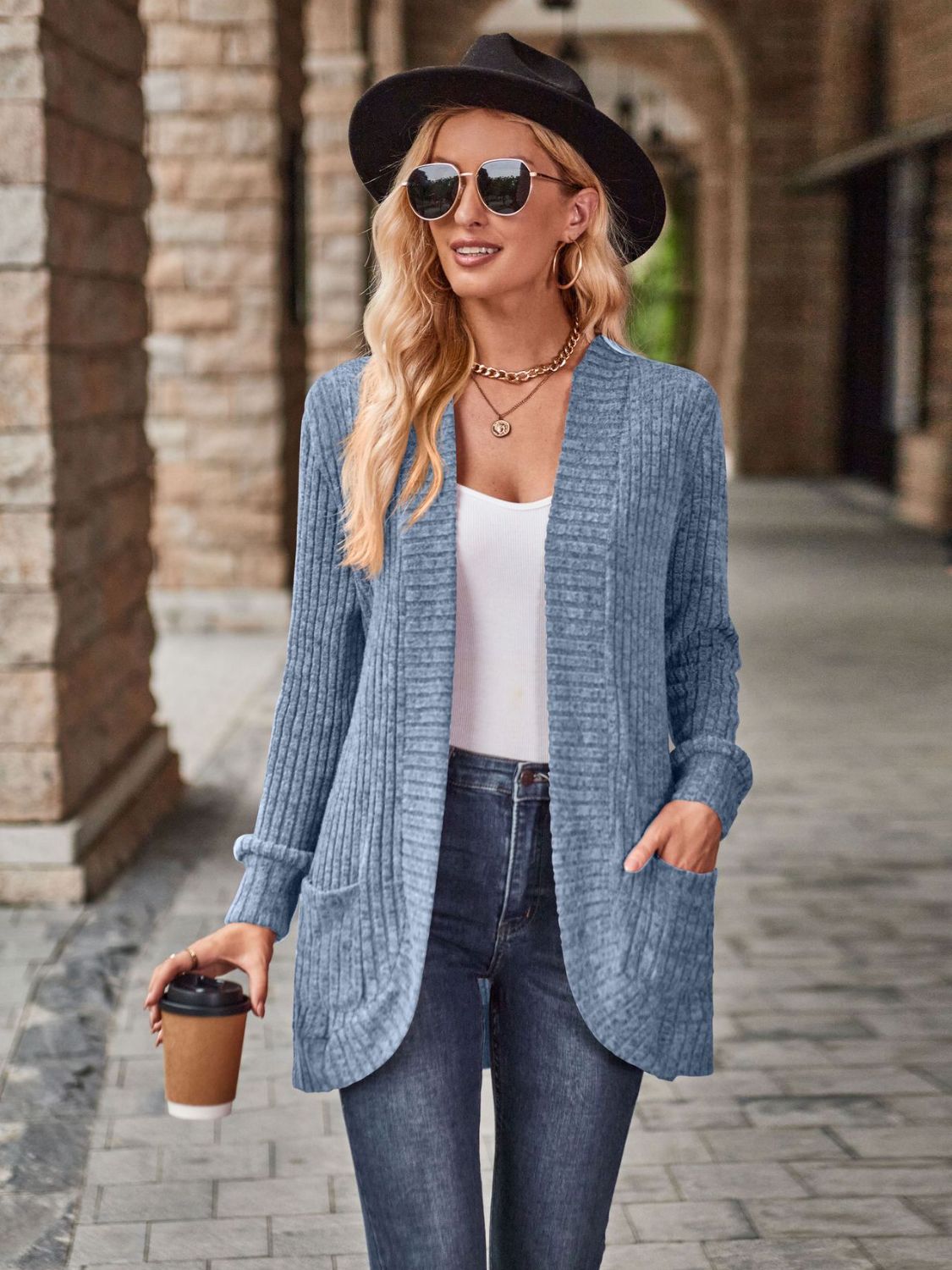 Lamy Open Front Cardigan with Pockets